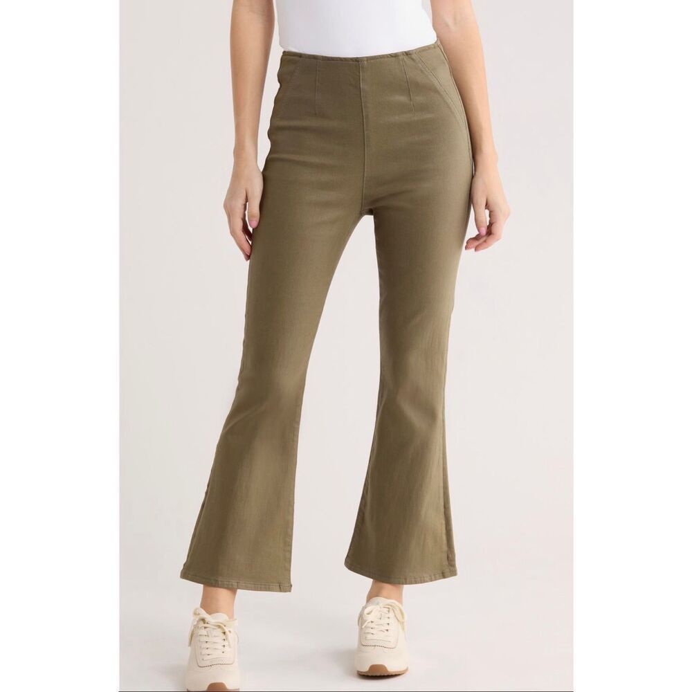 Veronica Beard Carson Off-Duty High Waist Ankle Flare Jeans NWT Size Small